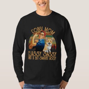 Corgi mama Classy Sassy en een beetje slimme Assy T-shirt