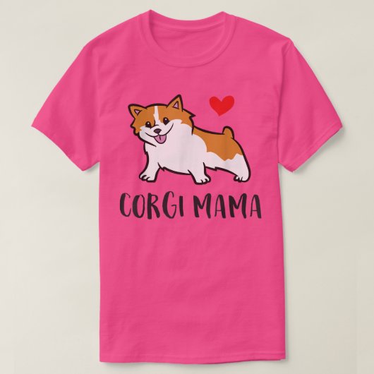 Corgi Mama Cute Welsh Corgi T-shirt (Design voorkant)