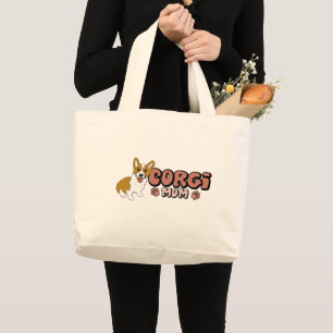 Corgi Mama Grote Tote Bag