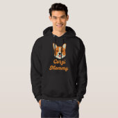 Corgi mama hoodie (Voorkant volledig)