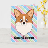 Corgi Mama Kaart (Gele Bloem)