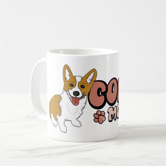 Corgi Mama Koffiemok (Voorkant links)