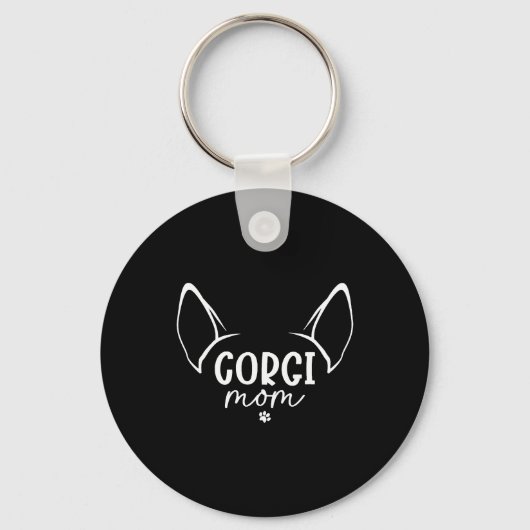 Corgi Mama Sleutelhanger (Voorkant)
