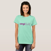 Corgi mama Womens Ringer T-shirt (Voorkant volledig)