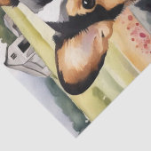 Corgi Meadow Magic: Een bloemig ontkoppelingsgenot Tissuepapier (Detail)