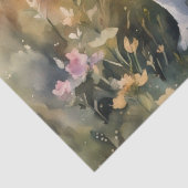 Corgi Meadow Magic: Een bloemig ontkoppelingsgenot Tissuepapier (Detail)