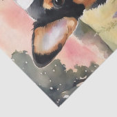 Corgi Meadow Magic: Een bloemig ontkoppelingsgenot Tissuepapier (Detail)