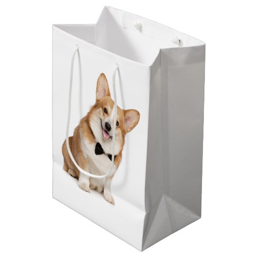 Corgi Medium Cadeauzakje (Voorkant Gekanteld)