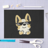 Corgi Meme Pixel Sunglasses Cute Dog Tissuepapier (Craft)