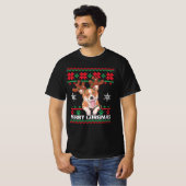 Corgi Merry Corgmas Ugly Kerstmis T-shirt (Voorkant volledig)
