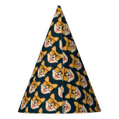 Corgi met bril feesthoedjes (Achterkant)