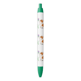 Corgi met Butterfly Zwarte Inkt Pen
