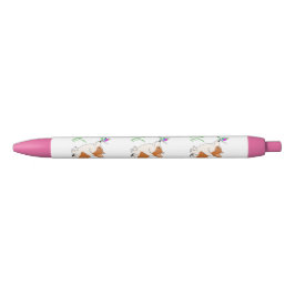 Corgi met Butterfly Zwarte Inkt Pen