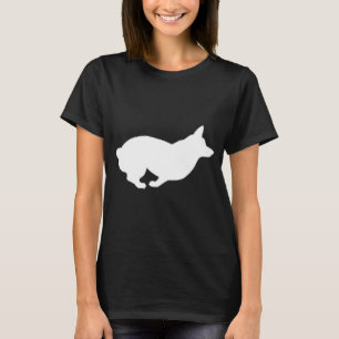 Corgi met een Silhouette Profile Corgi Oseigenaars T-shirt