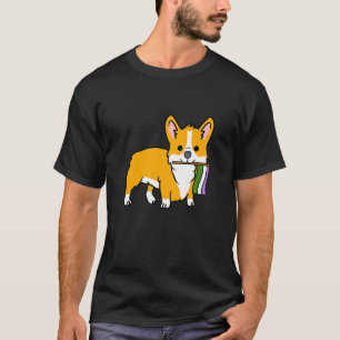 Corgi Met Genderqueer Pride Vlag T-shirt