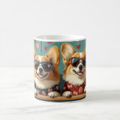 Corgi Met Hartrozen Valentijnsdag Koffiemok (Center)
