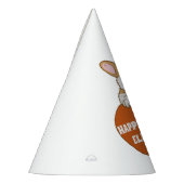 Corgi met hartverwarmingstoestel op maat feesthoedjes (Links)