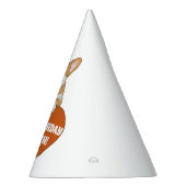 Corgi met hartverwarmingstoestel op maat feesthoedjes (Rechts)