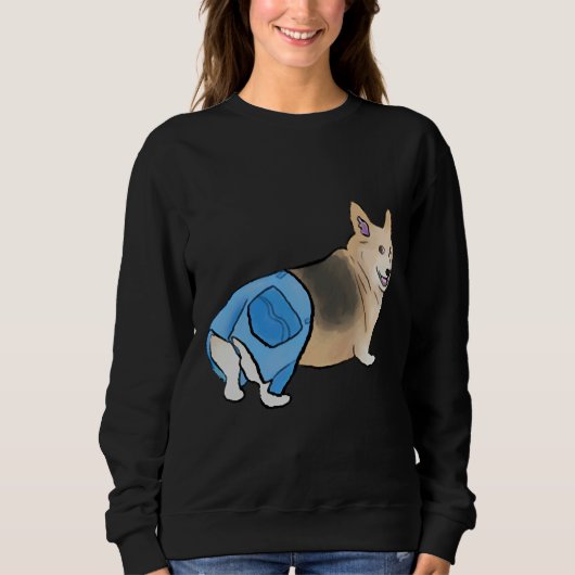 Corgi met mieren trui (Voorkant)