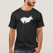 Corgi met Silhouette Profile Corgi-eigenaars T-shirt (Voorkant)