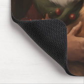 Corgi met Sinterklaas Feestelijke Kerstmis Muismat (Hoek)