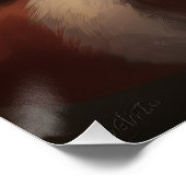 Corgi met Sinterklaas Feestelijke Kerstmis Perfect Poster (Hoek)