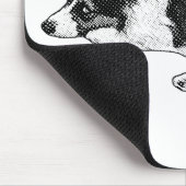 Corgi met Sterke Blik Muismat (Hoek)