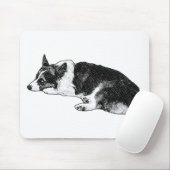 Corgi met Sterke Blik Muismat (Met muis)