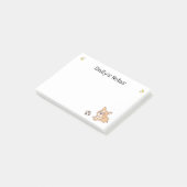 Corgi met Voetbal post-it notities Post-it® Notes (Schuin)