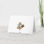 Corgi met Wreathe Kerstkaart Feestdagen Kaart (Achterkant)