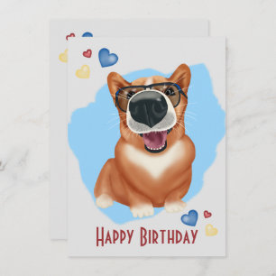 Corgi met zonnebril. Corgi liefhebbers