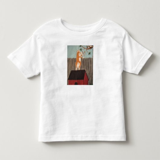 Corgi mikt snotslinger op kat T-shirt (Voorkant)