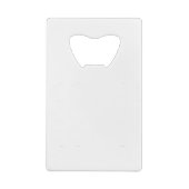 Corgi Modern White Text Creditkaart Flessenopener (Achterkant)