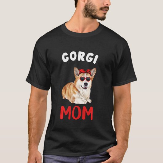 Corgi Moeder Mama Corgi Hond Eigenaar Grappige Mo T-shirt (Voorkant)