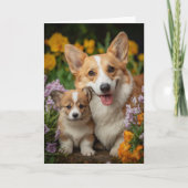 Corgi Moeder Moederdag Liefde Kaart (Voorkant)