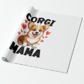 Corgi Moeder - Schattige Corgi Mama Cadeaupapier (Uitgerold)