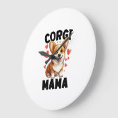 Corgi Moeder - Schattige Corgi Mama Grote Klok (Hoek)