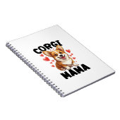 Corgi Moeder - Schattige Corgi Mama Notitieboek (Rechterzijde)