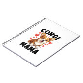 Corgi Moeder - Schattige Corgi Mama Notitieboek (Linkerzijde)