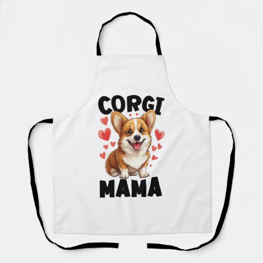 Corgi Moeder - Schattige Corgi Mama Schort (Voorkant)