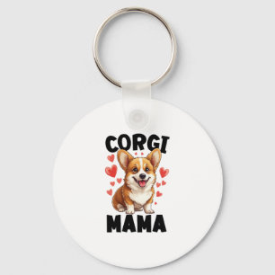 Corgi Moeder - Schattige Corgi Mama Sleutelhanger