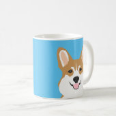 Corgi Mok - Aqua Turquoise Corgi Mok (Voorkant rechts)