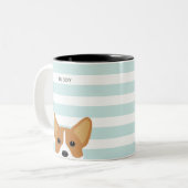 Corgi-Mokken Tweekleurige Koffiemok (Voorkant links)