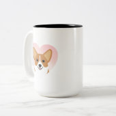 Corgi-Mokken Tweekleurige Koffiemok (Voorkant links)