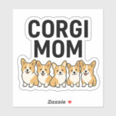 Corgi Mom Autosticker Sticker (Vel)