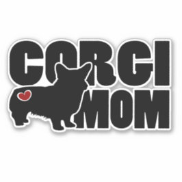 Corgi Mom - Decal / Sticker voor Welsh Corgi Lover