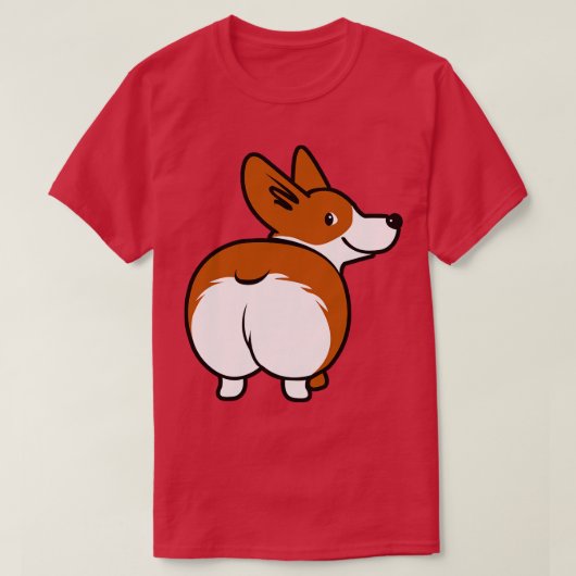 Corgi-mondkapje T-shirt (Design voorkant)