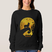 Corgi Moon Silhouette Grappig Halloween Enge Kostu Trui (Voorkant)