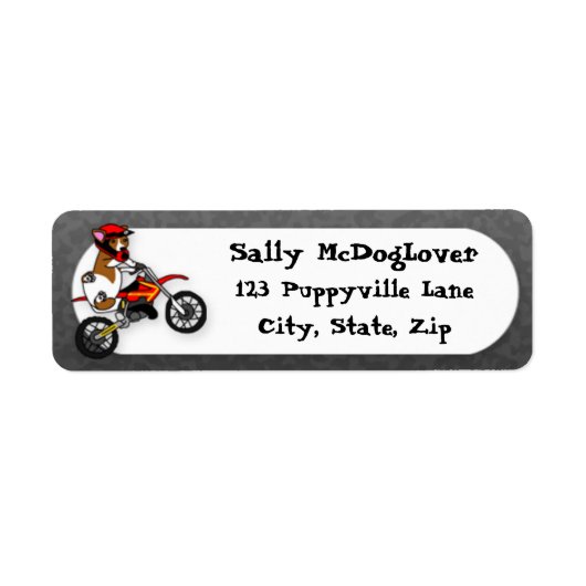 Corgi Motorcross Etiket (Voorkant)