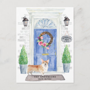 Corgi Moving Announcement Briefkaart